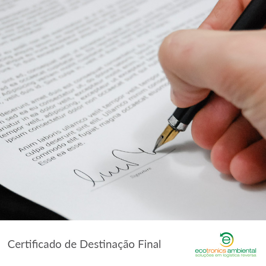 Certificado de Destinação Final